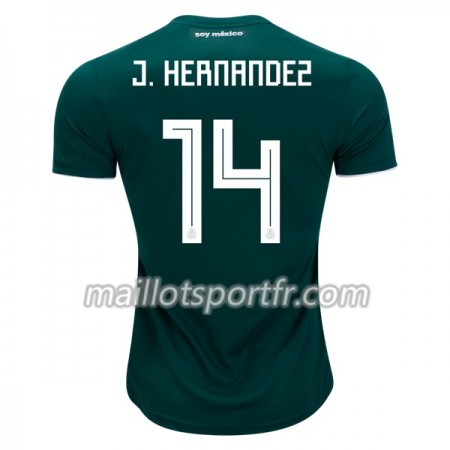 Maillot de Foot Mexique J.Hernandez 14 Domicile Coupe du monde 2018